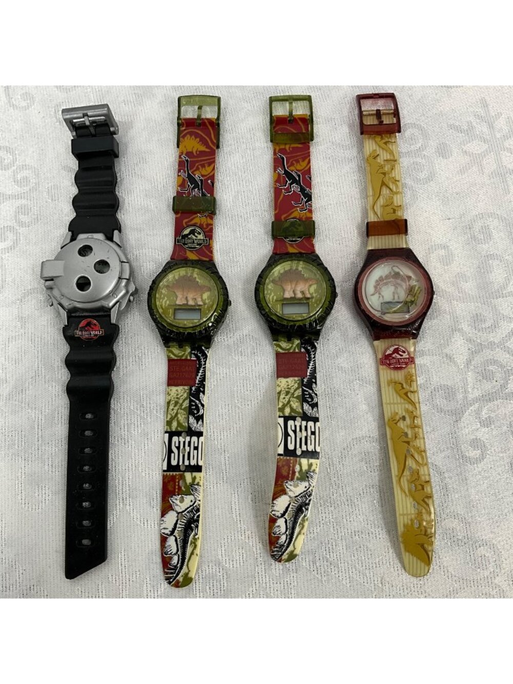 Jurassic Park The Lost World Burger King Collectible Watches Set Of 4 1997 Stego